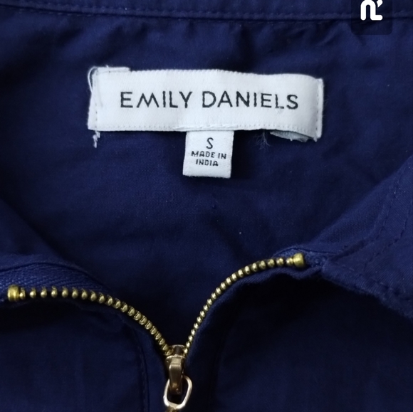 -440 Emily Daniel's blouse with pockets 3/4 sleeve top pullover women size S - Picture 3 of 9